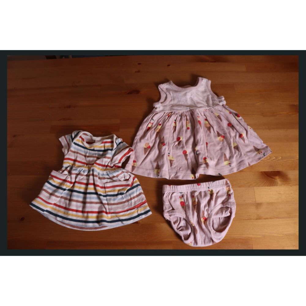 Hanna Andersson Baby Girl Clothing Lot Organic Cotton Dresses